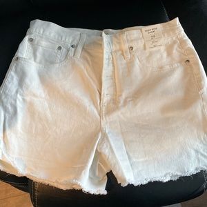 NWT! JCrew White Jean Shorts